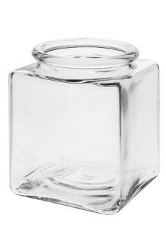 Korkenglas 200 ml quadratisch  Lieferung ohne Kork, bei Bedarf bitte separat bestellen!